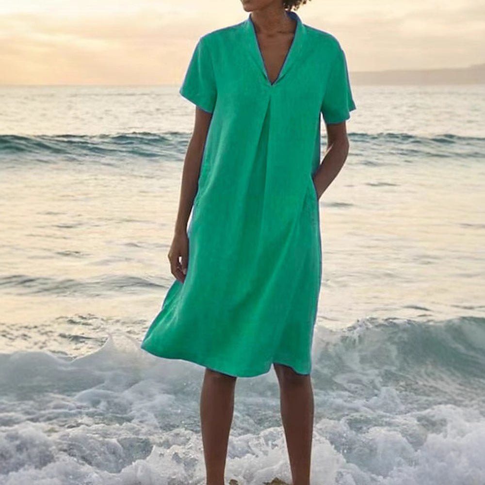 Bella™ | Flattering V-Neck Style with Pockets