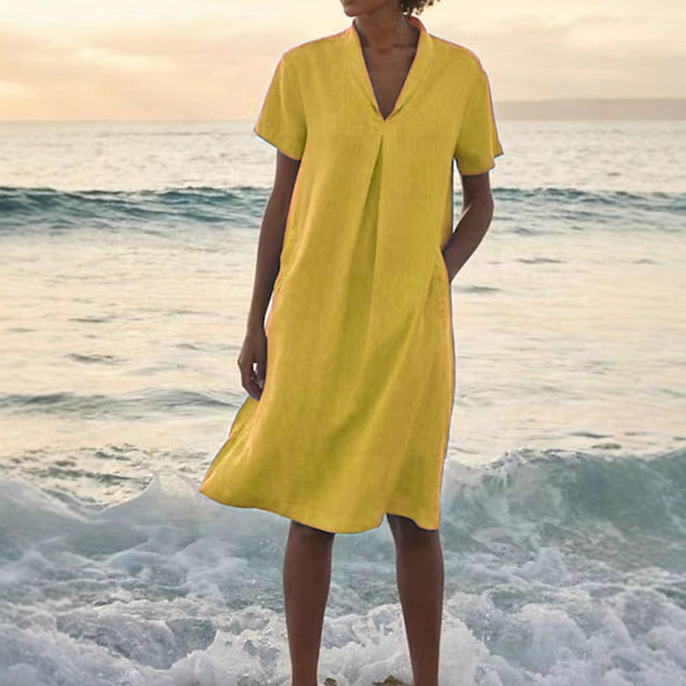 Bella™ | Flattering V-Neck Style with Pockets