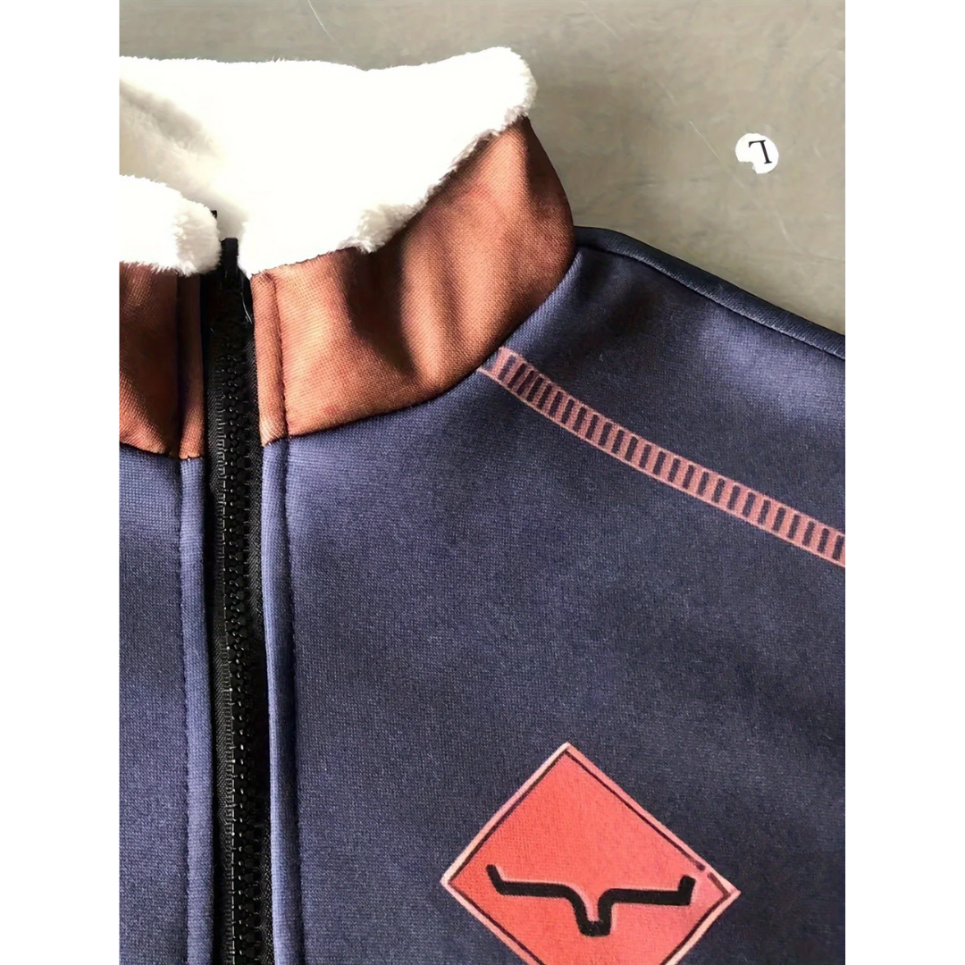 Patrick | Long-Sleeve Printed Pattern Top