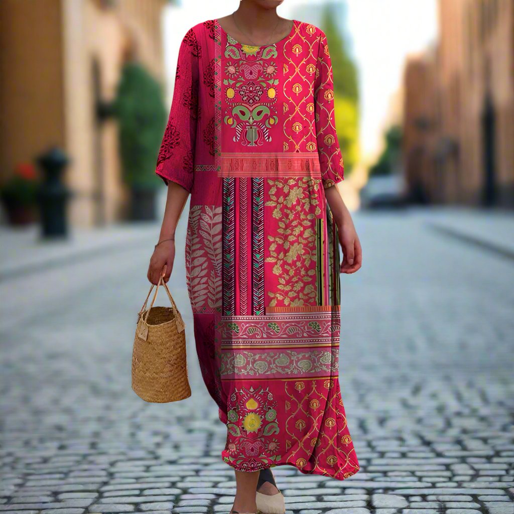 Marlene | Loose Boho Maxi Dress