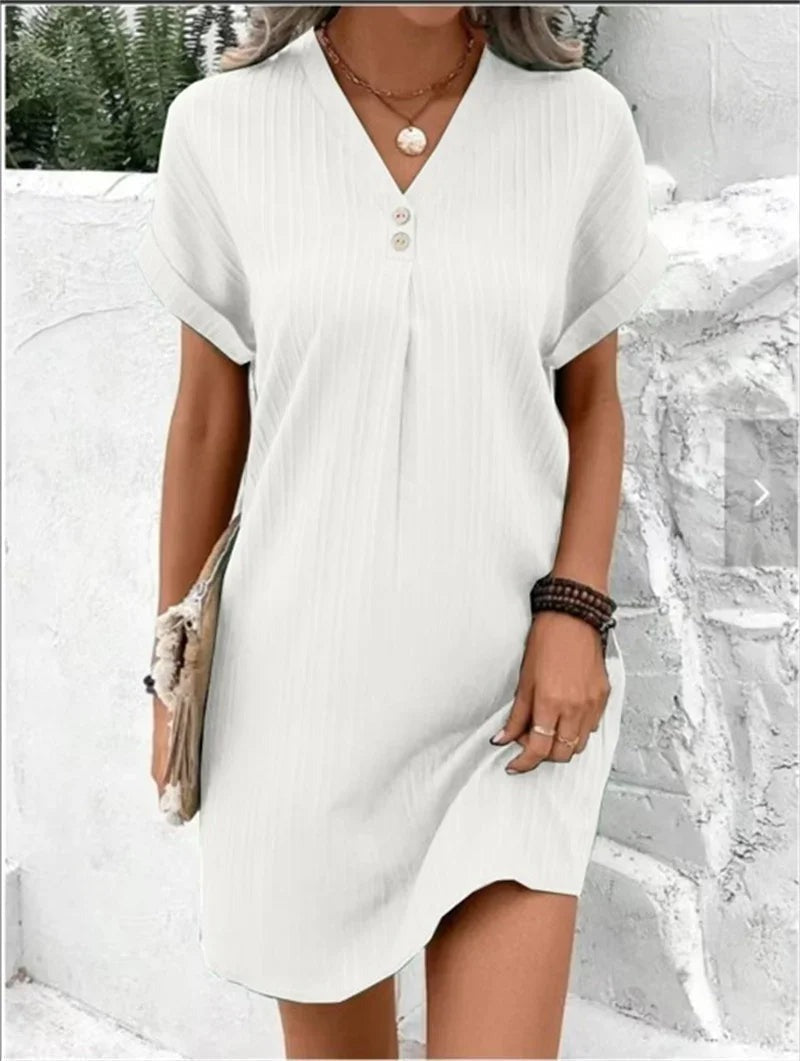 Bella | Effortless V-Neck Tunic Dress