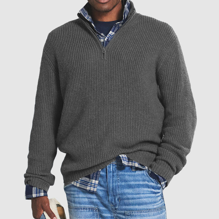 Alonso | Quarter Zip Sweater