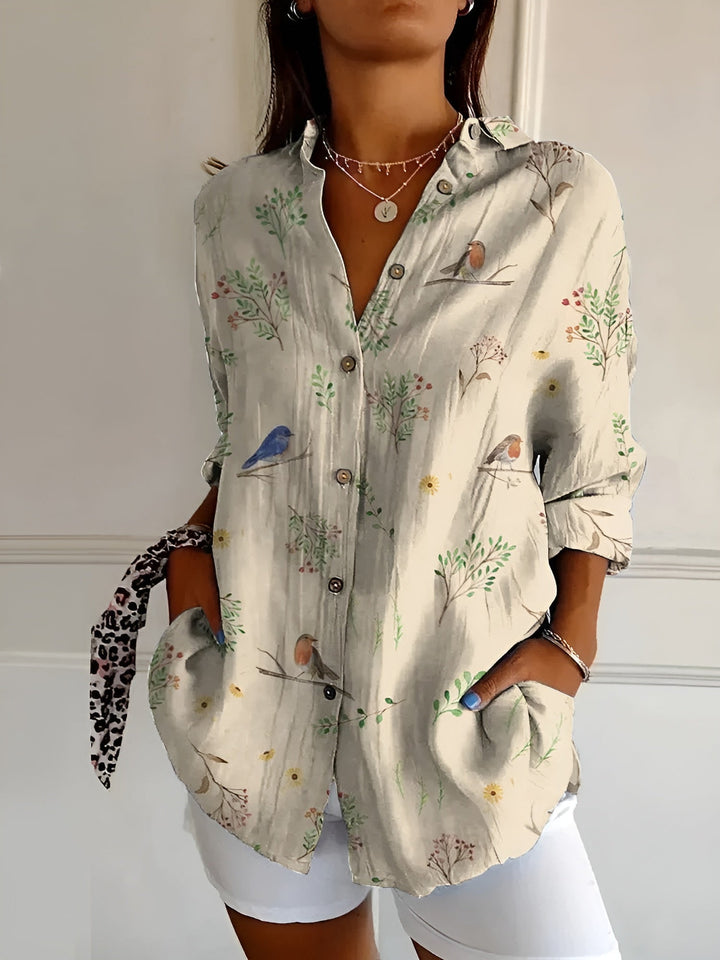 Maia | Floral Wave Blouse