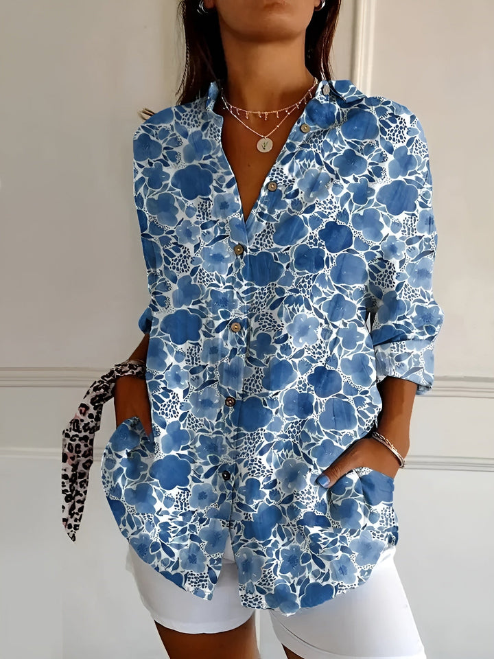 Maia | Floral Wave Blouse