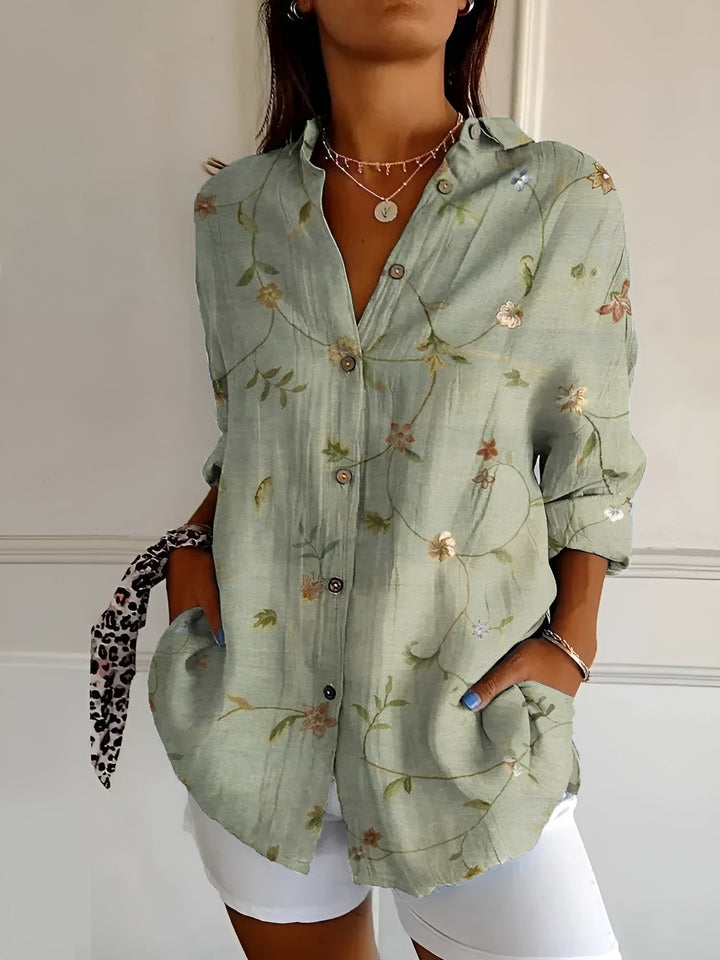 Maia | Floral Wave Blouse