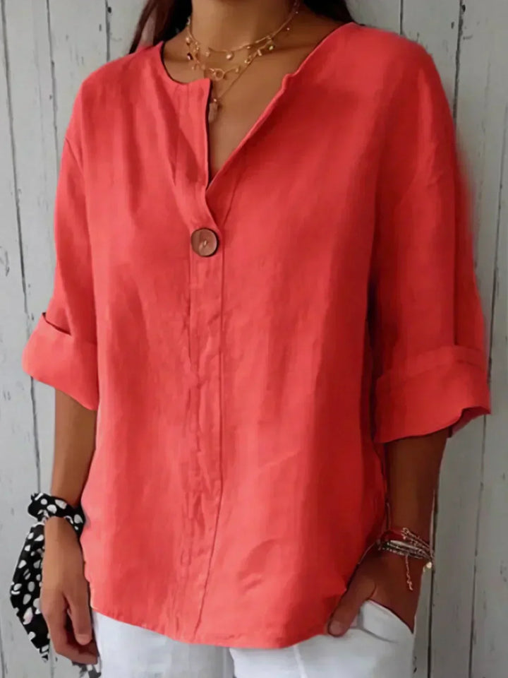 Sabrina | Relaxed V-Neck Blouse