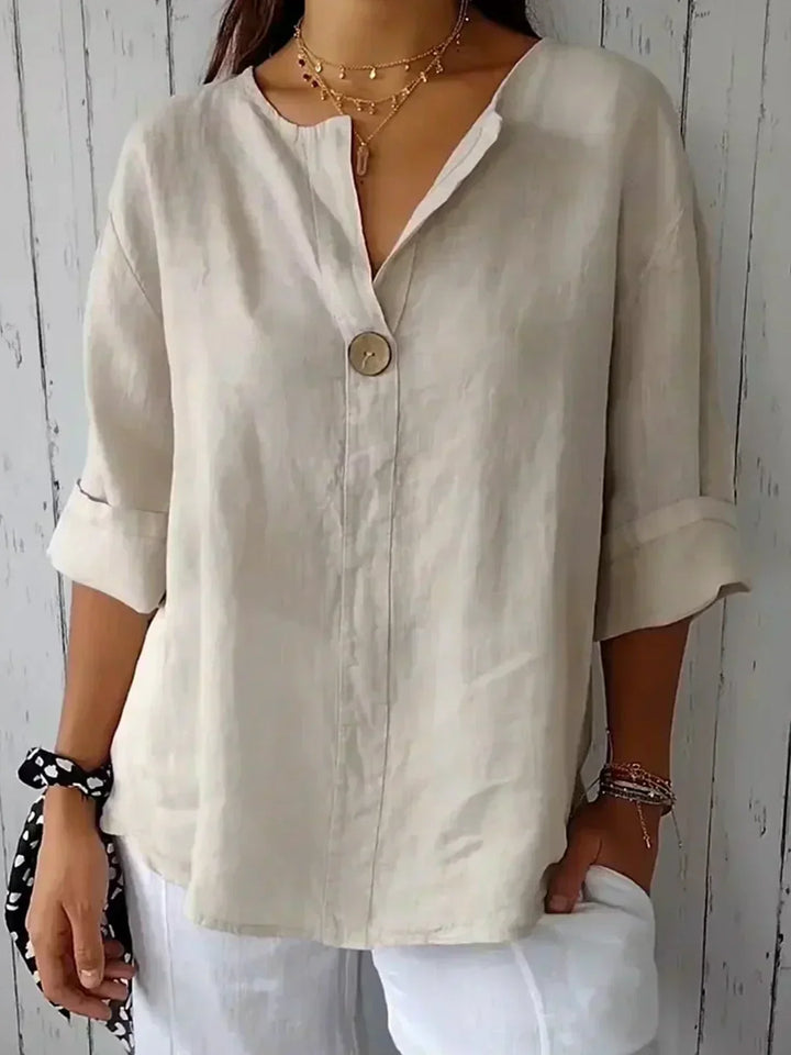 Sabrina | Relaxed V-Neck Blouse