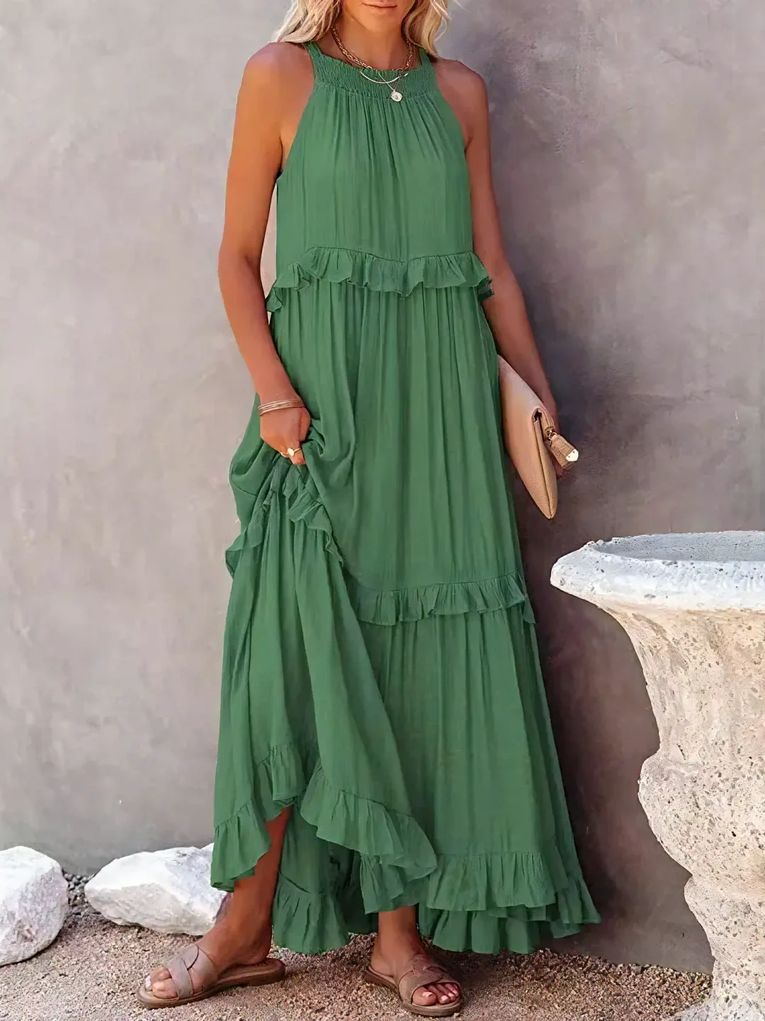 Mabel™ | Ruffle Breeze Maxi Dress