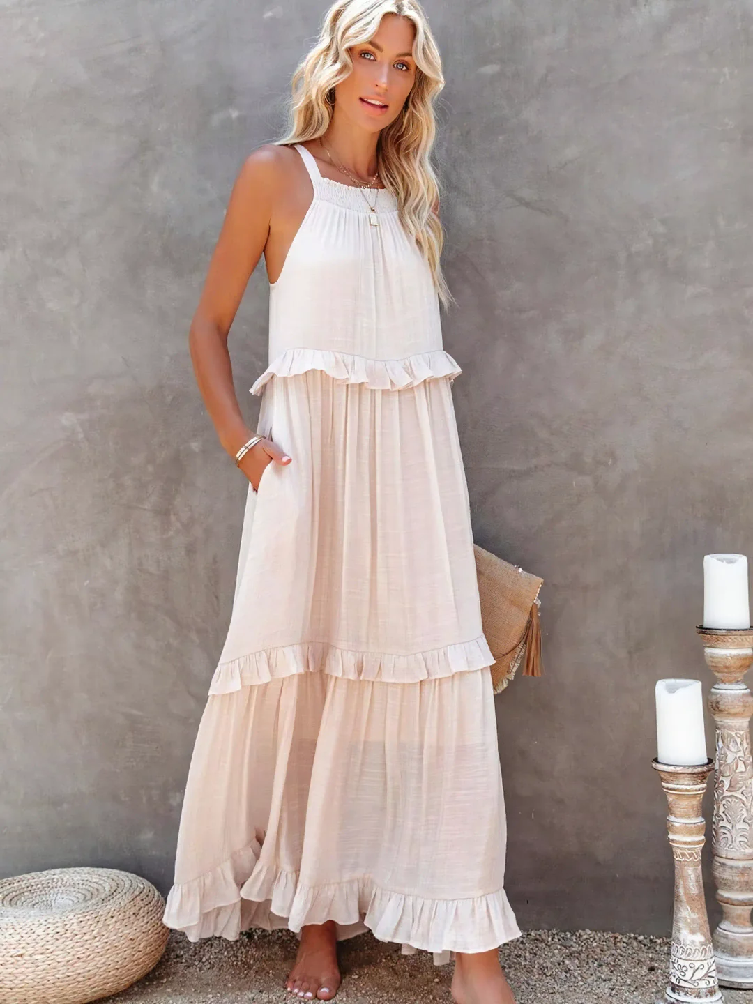 Mabel™ | Ruffle Breeze Maxi Dress