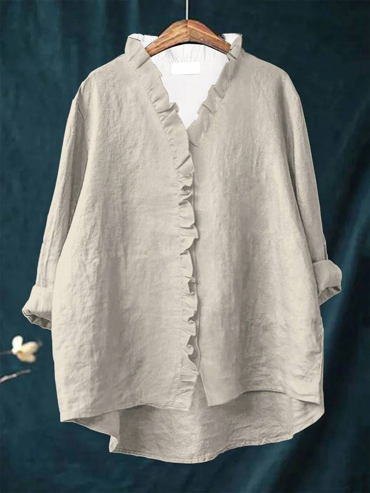 Mia | Elegant Shirt with Ruffle Detail