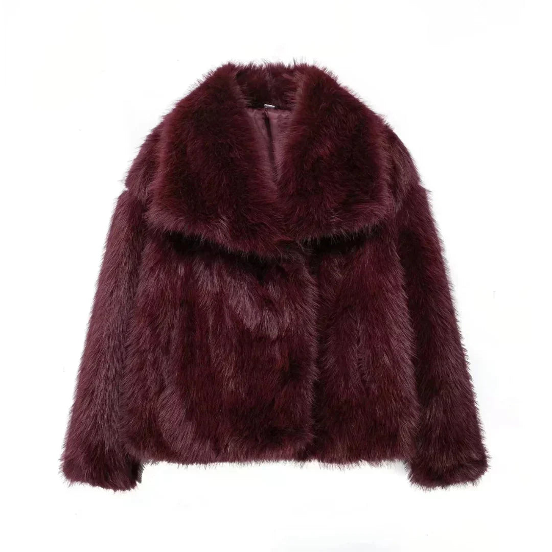 Alena | Elegant Faux Fur Jacket