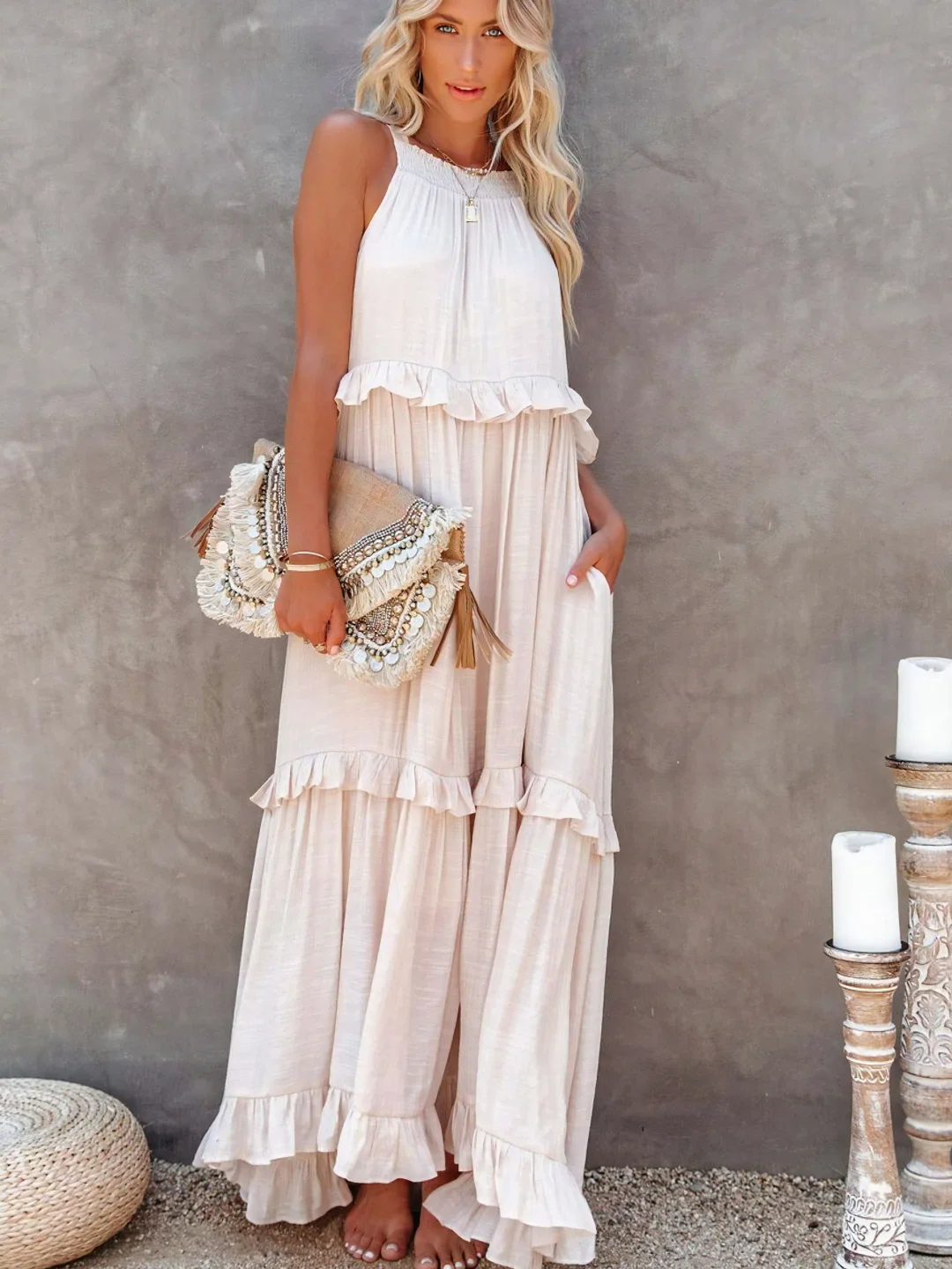 Mabel™ | Ruffle Breeze Maxi Dress