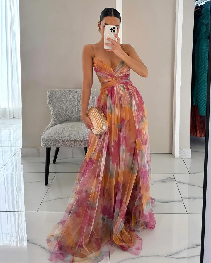 Adeline™ | Elegant Spaghetti Strap Dress