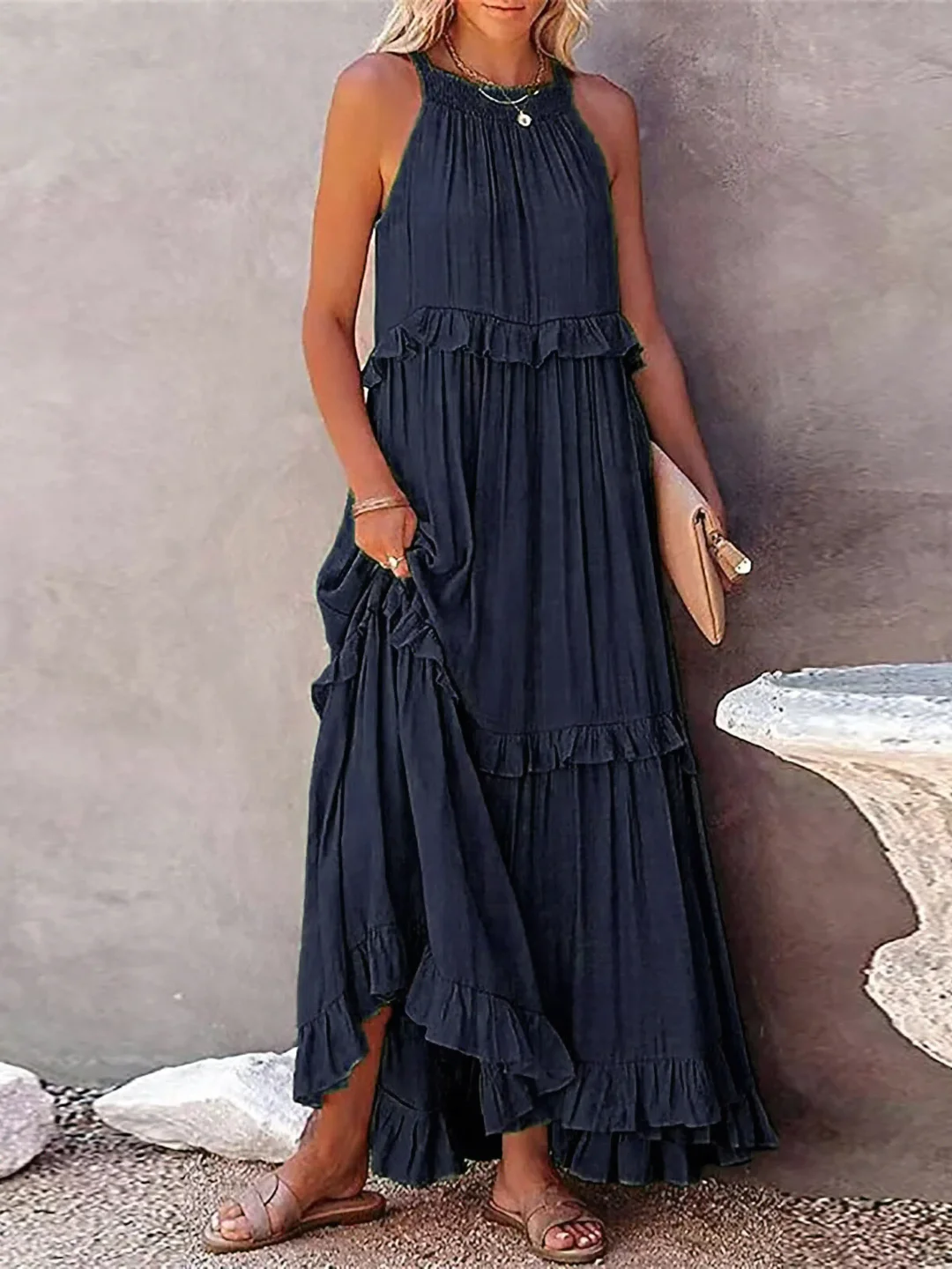 Mabel™ | Ruffle Breeze Maxi Dress