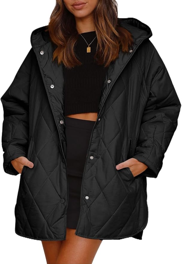 Lisbeth | Lightweight waterproof padded jacket with hood