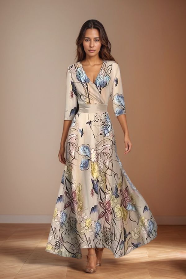 Isabella | Timeless Elegance Floral Dress