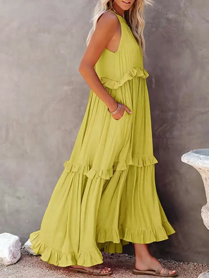 Mabel™ | Ruffle Breeze Maxi Dress