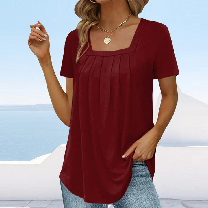 Elizabeth | Lightweight Pleated Summer Blouse