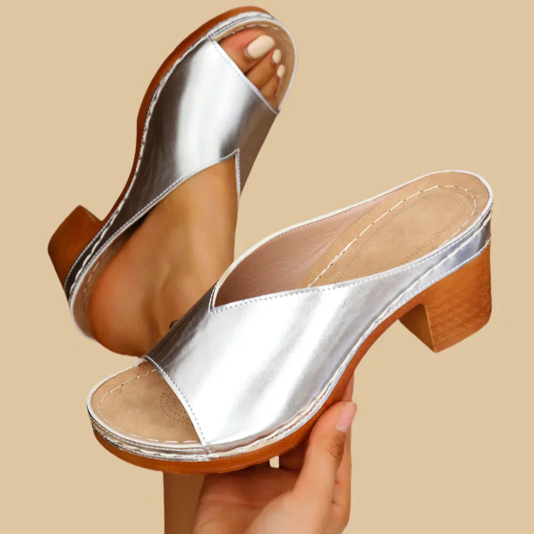 Sorina | Orthopedic Thick Heel Sandal