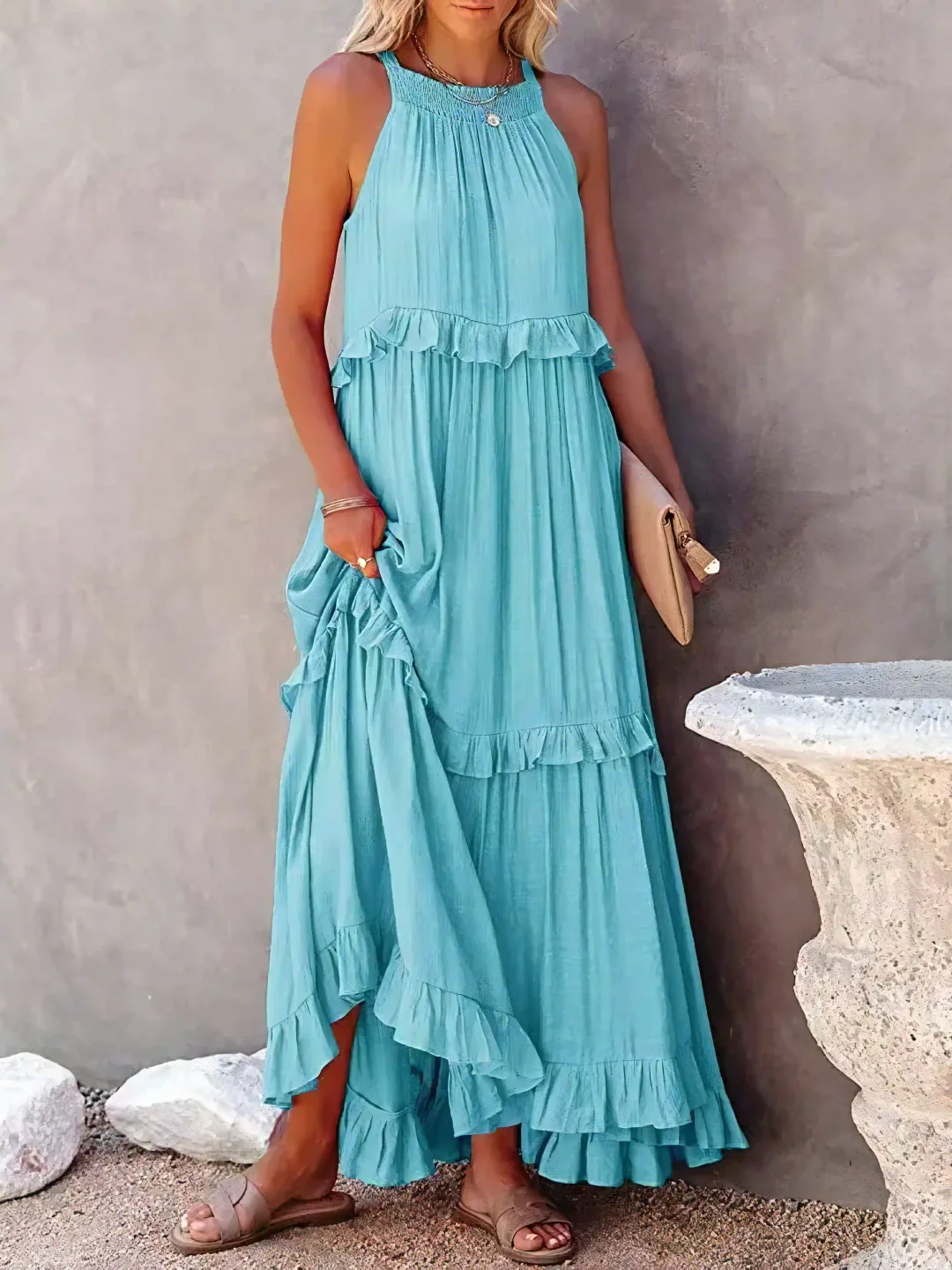 Mabel™ | Ruffle Breeze Maxi Dress
