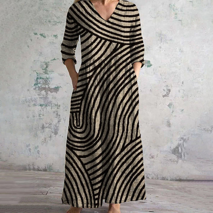 Zoe™ | Elegant Striped Dress