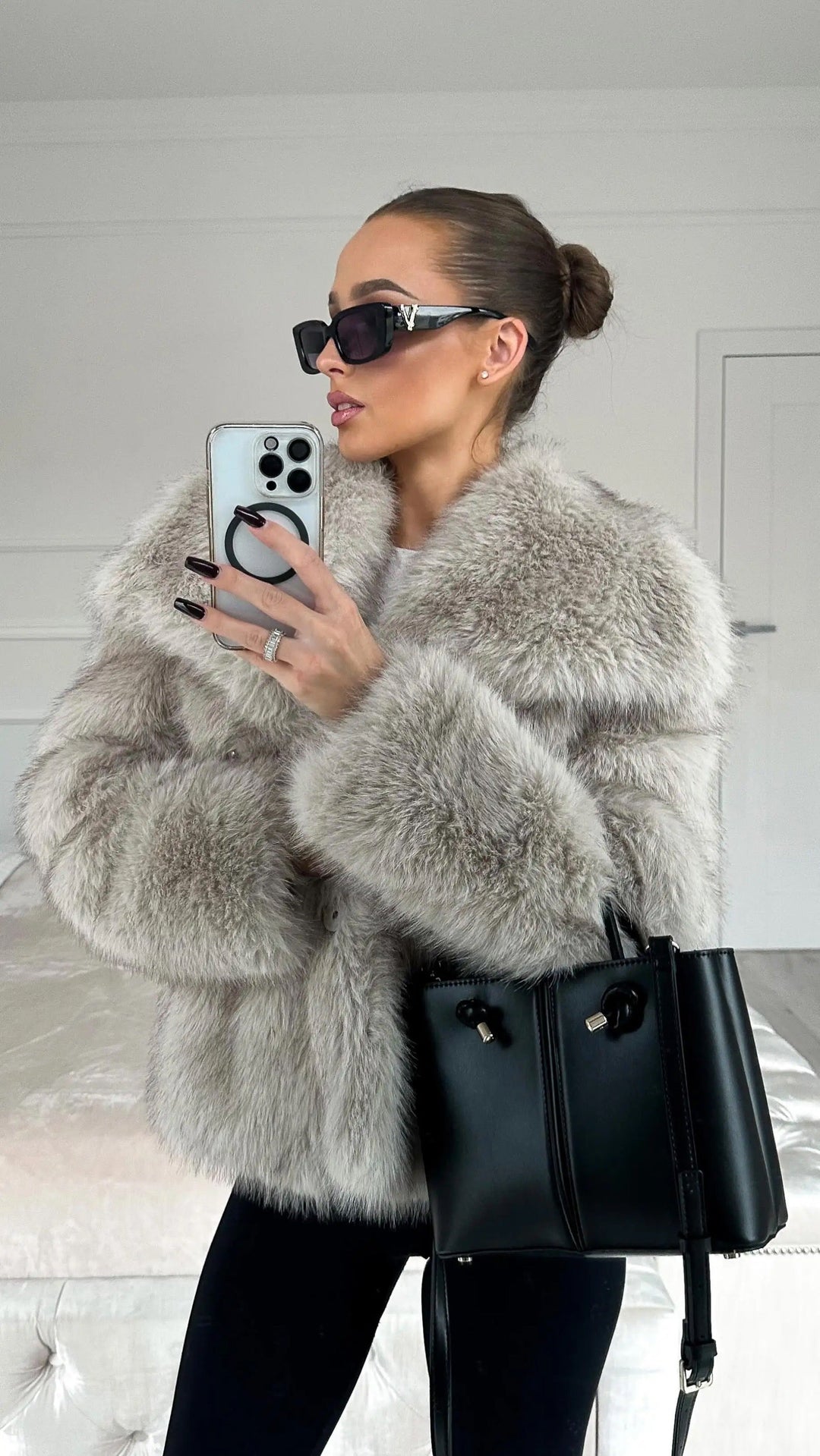 Alena | Elegant Faux Fur Jacket
