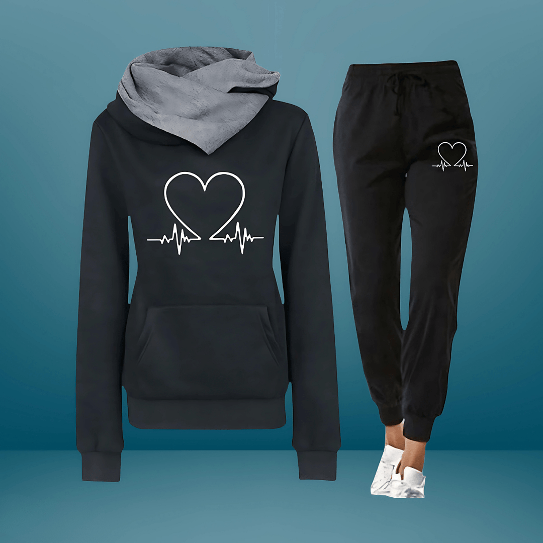 Eliana | Love Heart Hoodie & Jogger Set