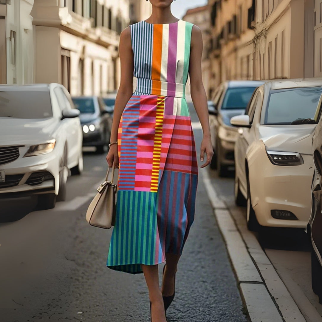 Tiffany | Printed Sleeveless Dress