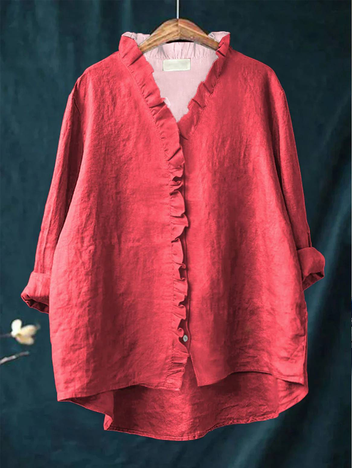 Mia | Elegant Shirt with Ruffle Detail