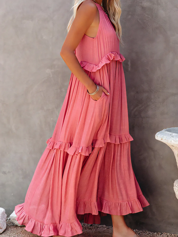 Mabel™ | Ruffle Breeze Maxi Dress