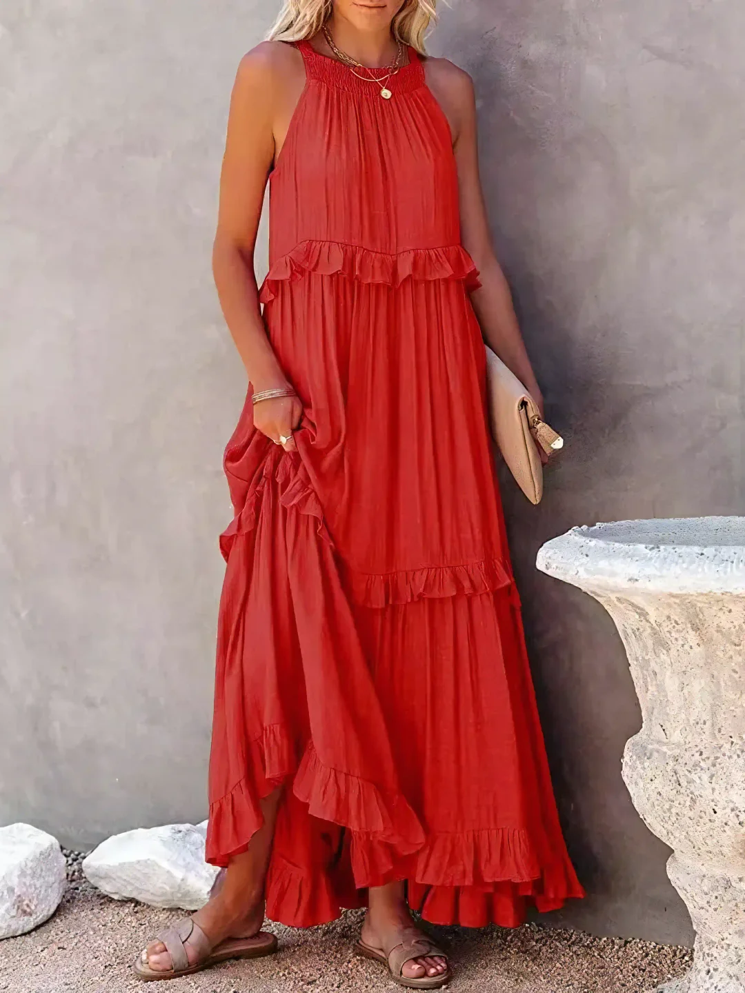 Mabel™ | Ruffle Breeze Maxi Dress