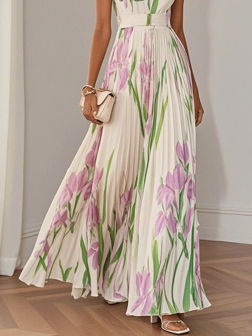 Revina™ |  Elegant Floral Maxi Dress