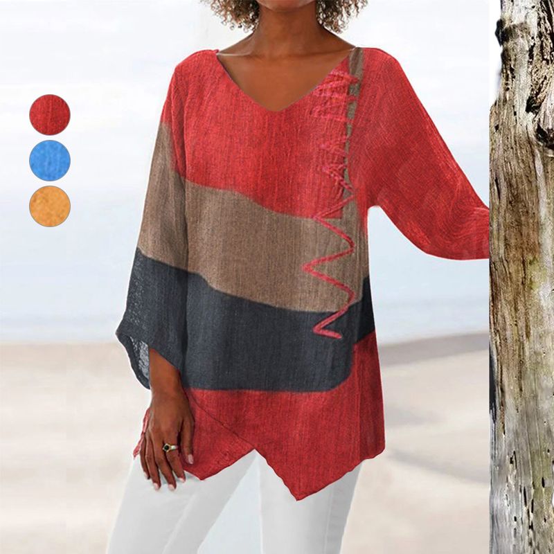 Helene | Artistic V-Neck Tunic
